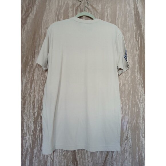 Grunt Style FREEDOM IN BEING BOLD T Shirt Mens L Beige Bald Eagle Graphic - Picture 3 of 10